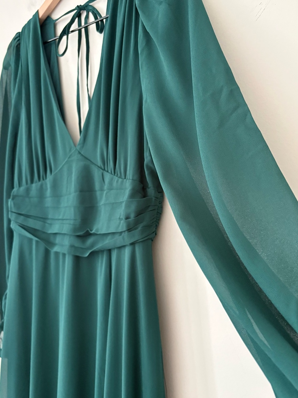 Lulus V-Neck Long Sleeve Maxi Dress - Picture 6 of 12